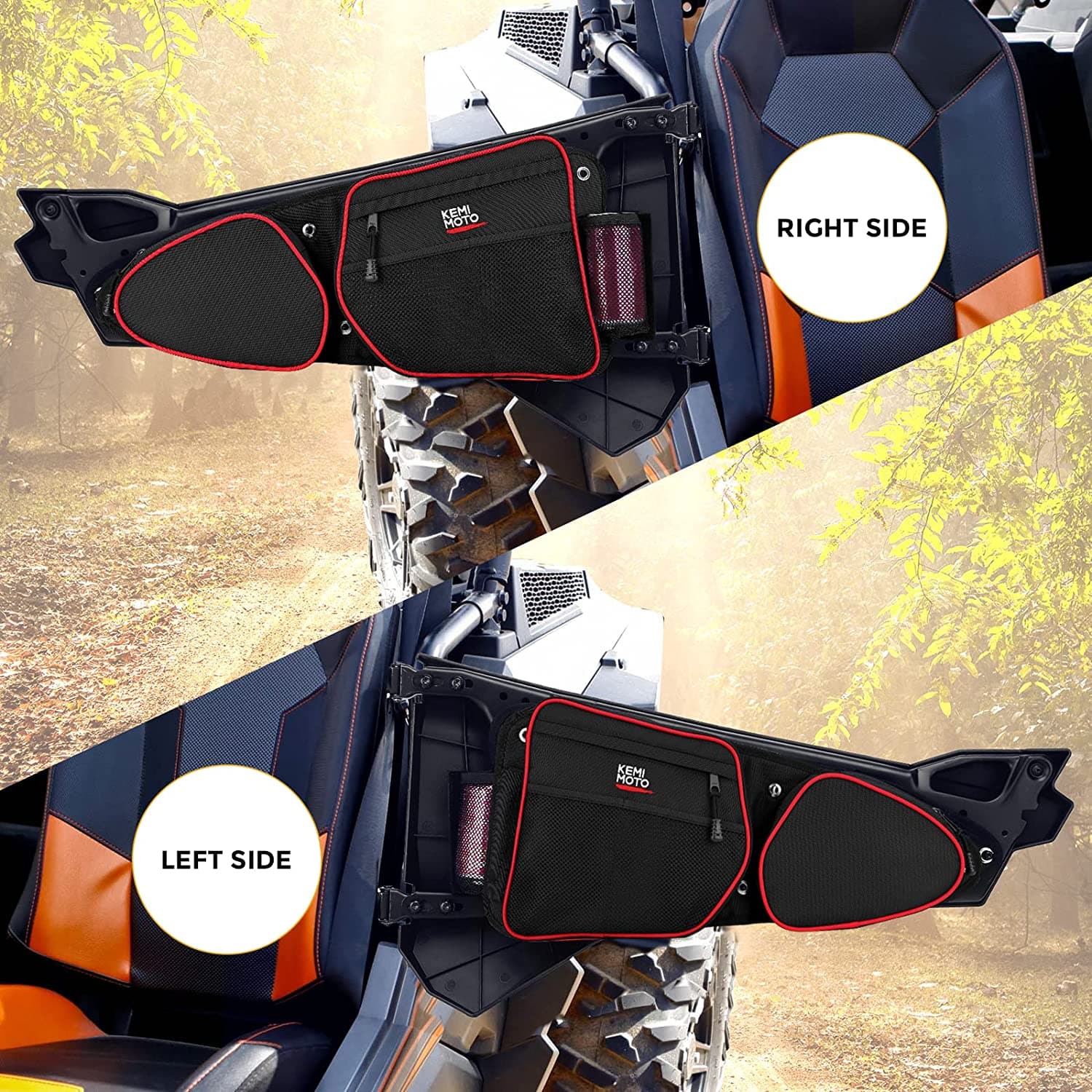 Door Bags & Center Storage Bag for Polaris RZR - Image 6