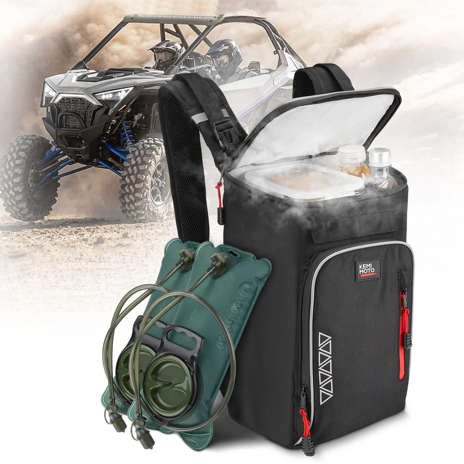 Updated Center Shoulder Console Bag W/Cooler Bag for Polaris/Can-Am - Image 10