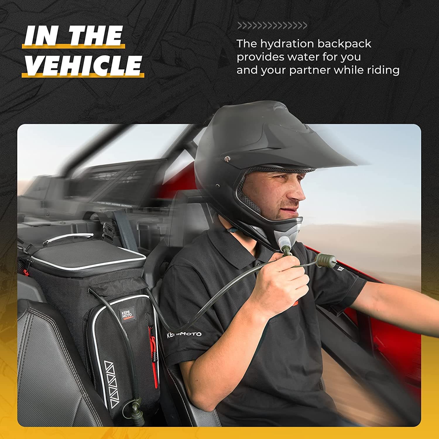 Updated Center Shoulder Console Bag W/Cooler Bag for Polaris/Can-Am - Image 3