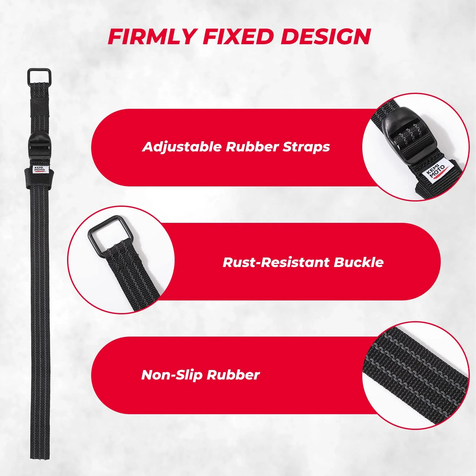 Shovel Holder Rubber Roof Rack Straps for 1.5"-3.5" Diameter Tools - Image 3