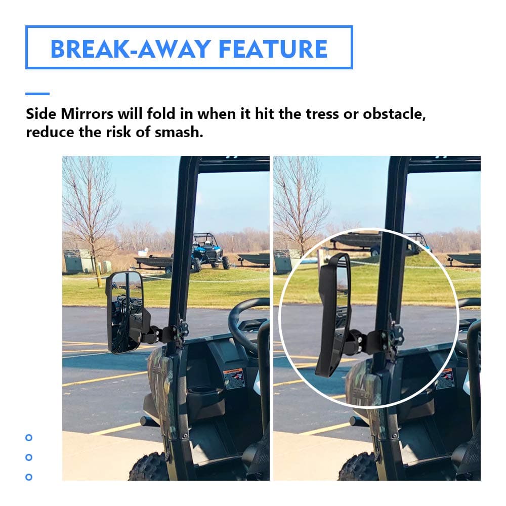 Side Mirrors for Polaris Ranger 2015-2021 - Image 3