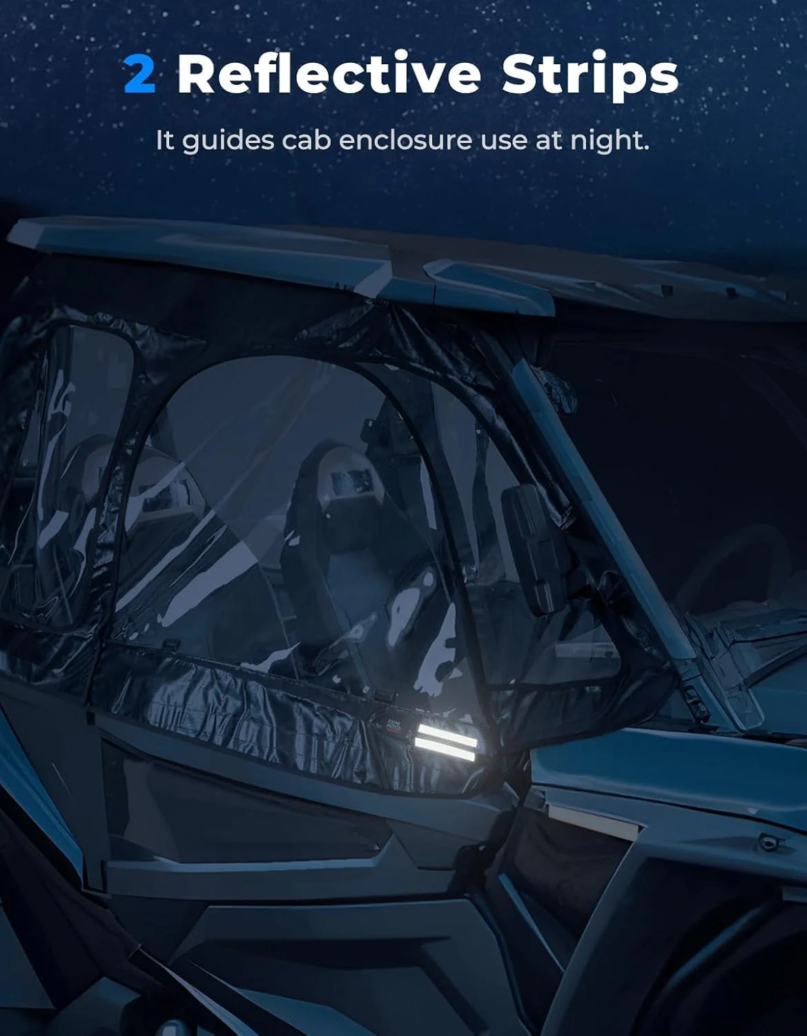 Soft Upper Door Cab Enclosure Set for RZR XP 1000 2014-2023 - Image 8