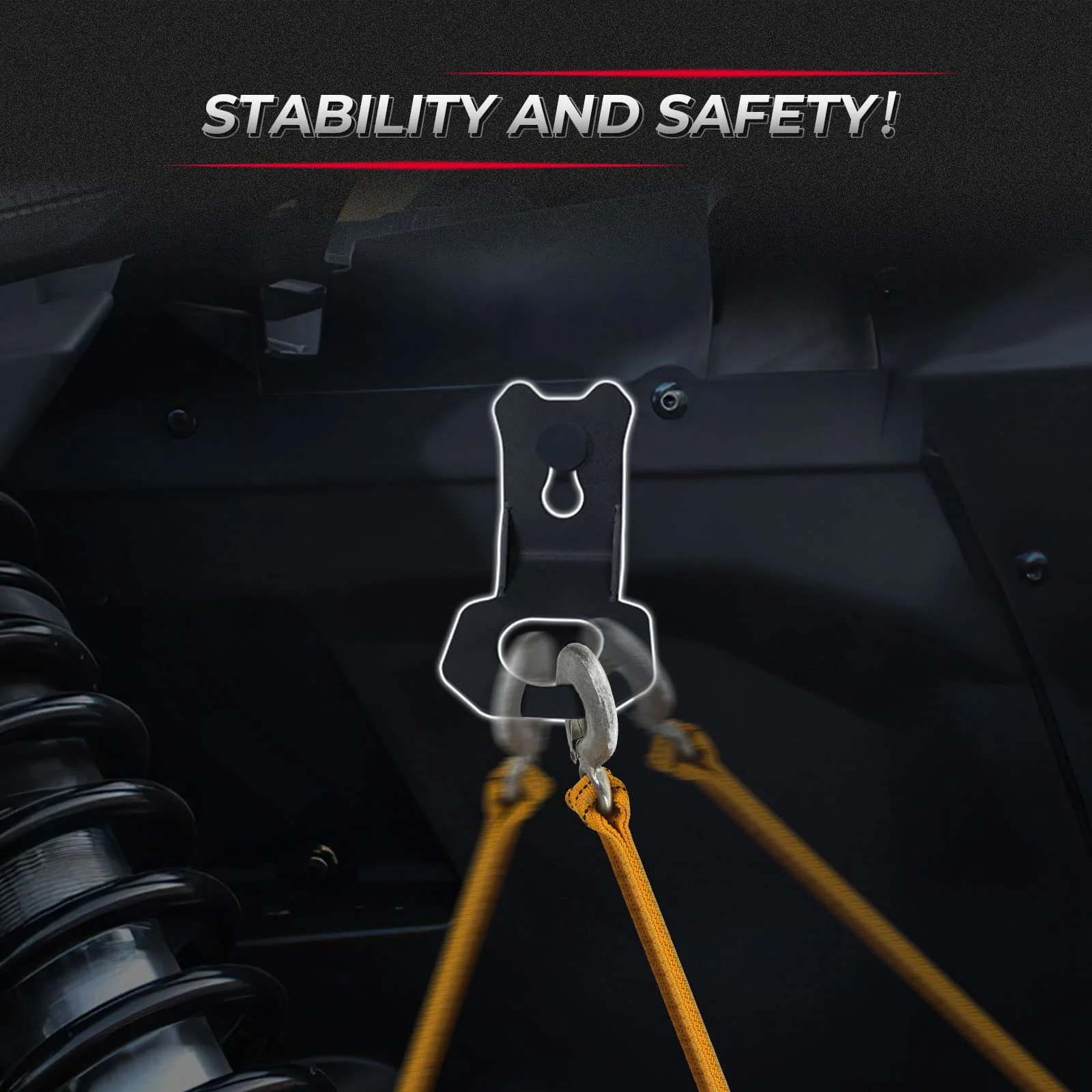 4PCS Tie Down Brackets Hooks for Can Am Maverick X3 - Image 3