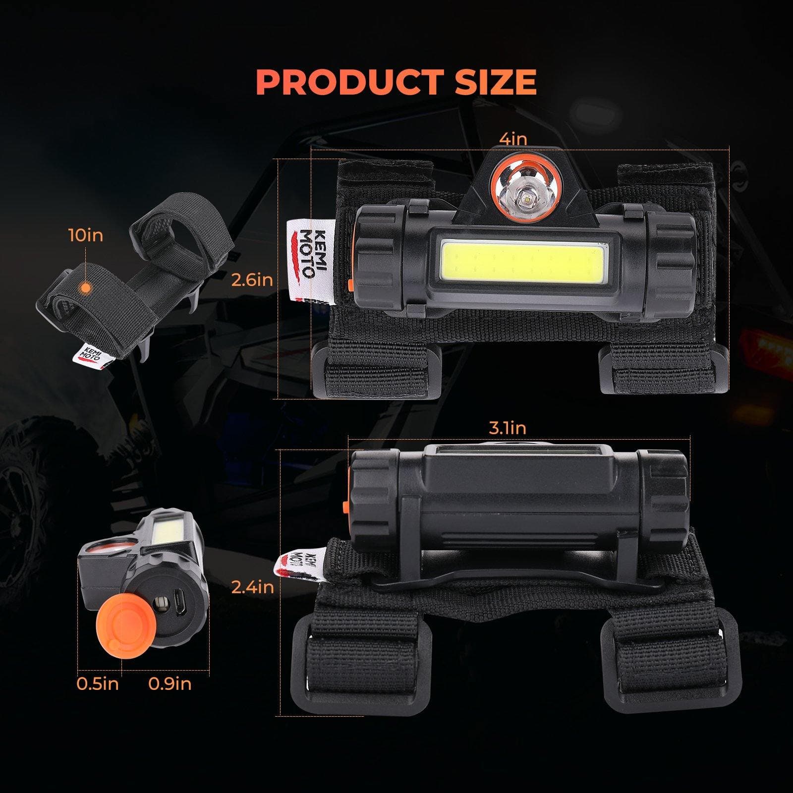 UTV Roll Bar Mount Interior Lights for 1.25''-2.0'' Roll bar - Image 3