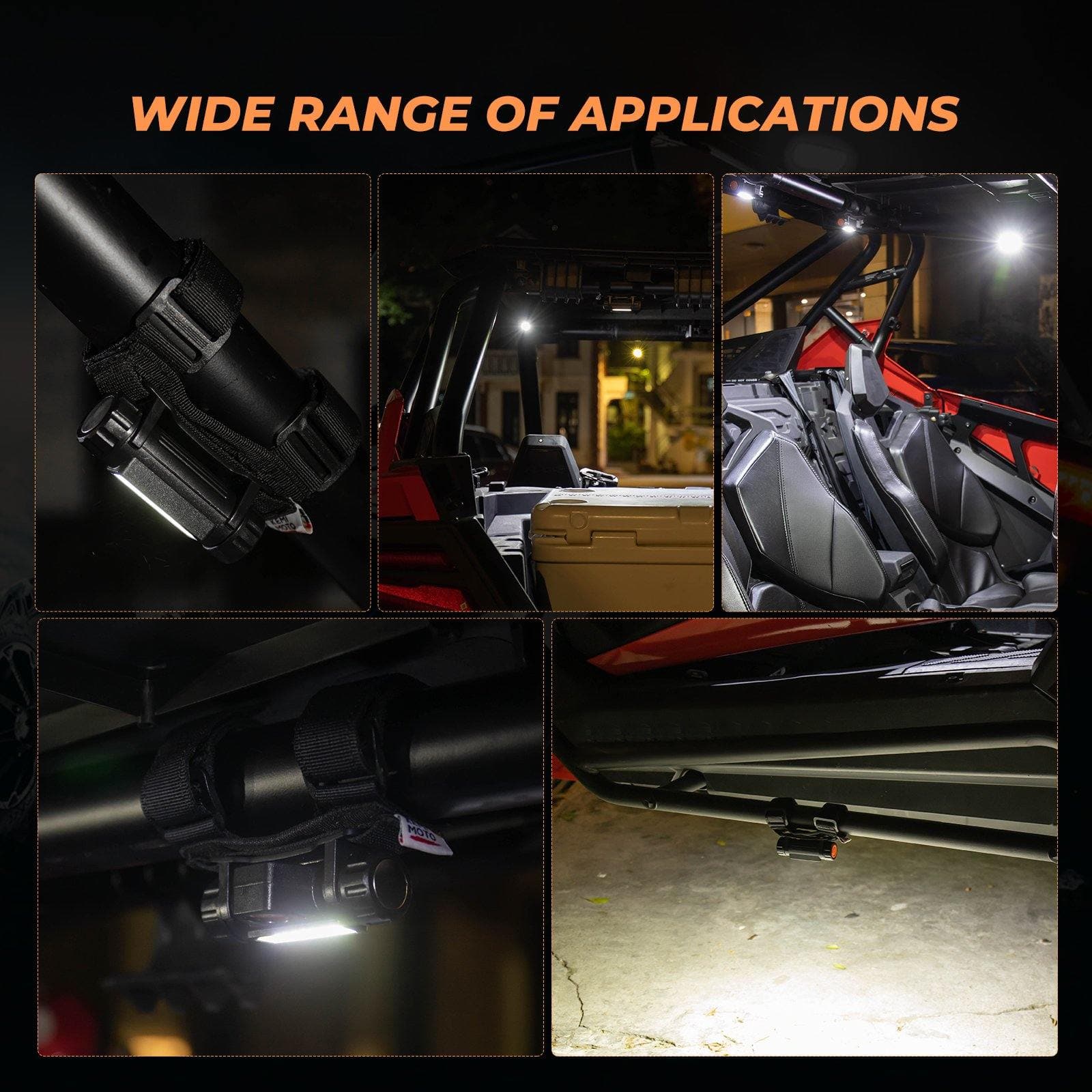 UTV Roll Bar Mount Interior Lights for 1.25''-2.0'' Roll bar - Image 7