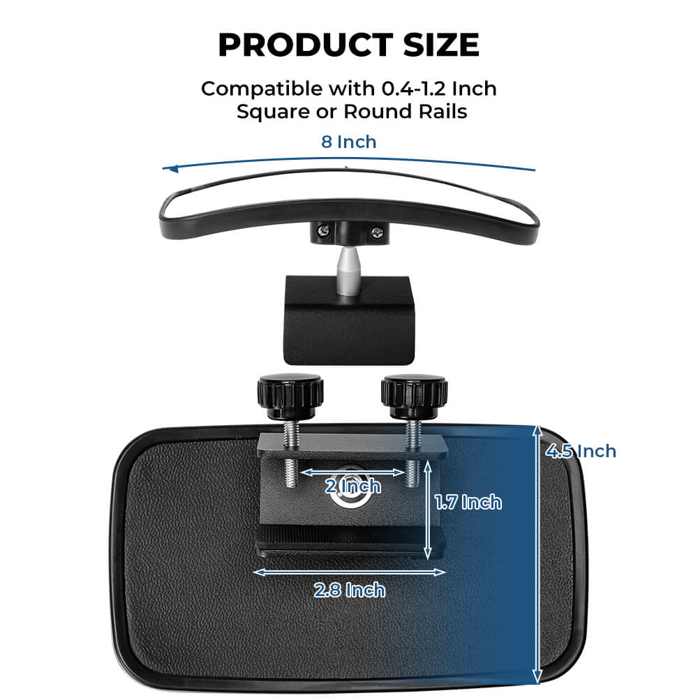 Upgrade Marine Boat Rear View Mirror with 300°Curved Surface - Image 5