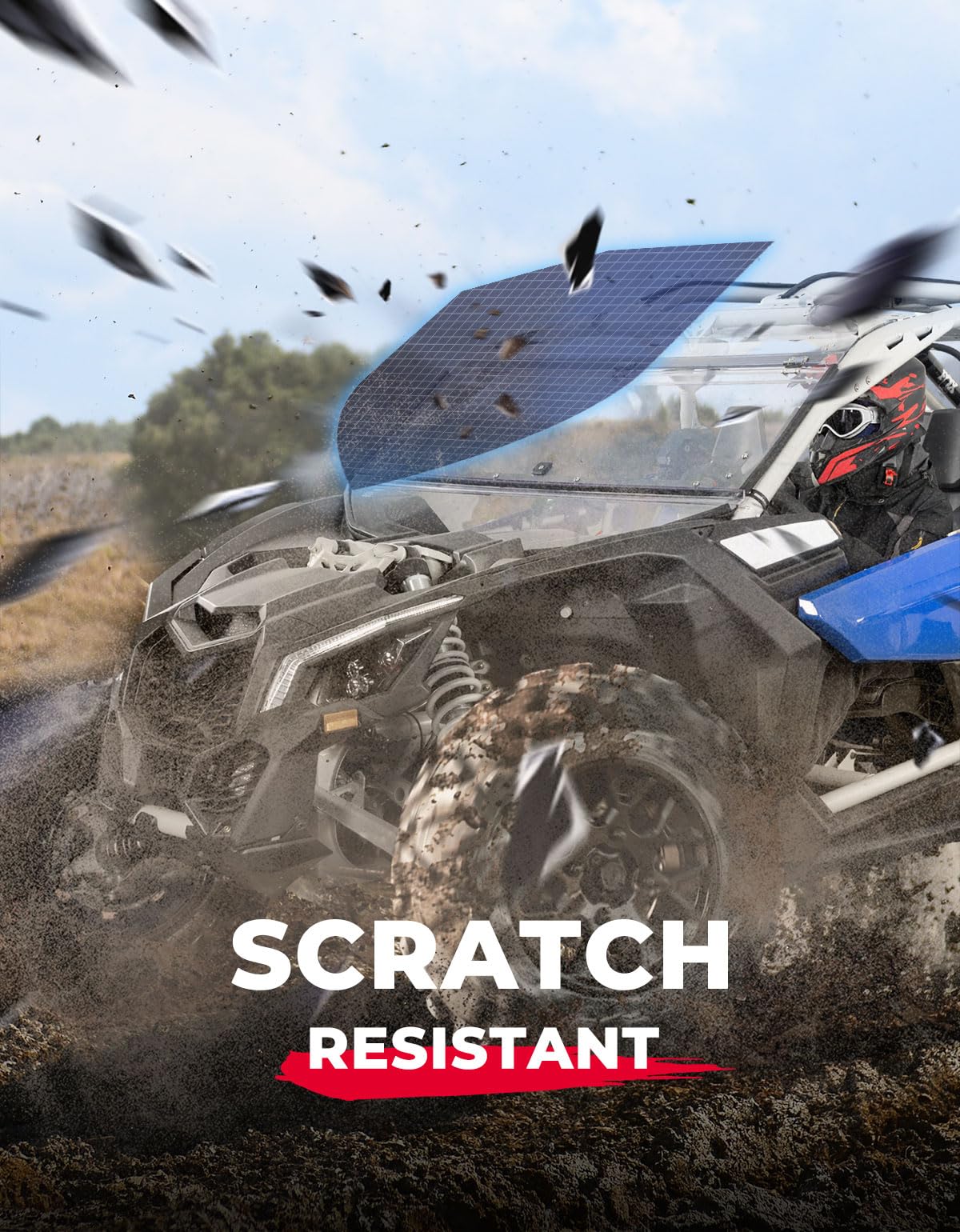 Upgraded Scratch Resistant Flip Windshield for Can-Am Maverick X3/X3 MAX - Image 5