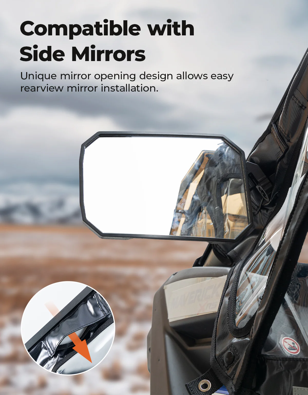 Upgraded Soft Cab Enclosure Upper Doors for Can-Am Maverick X3 - Image 4