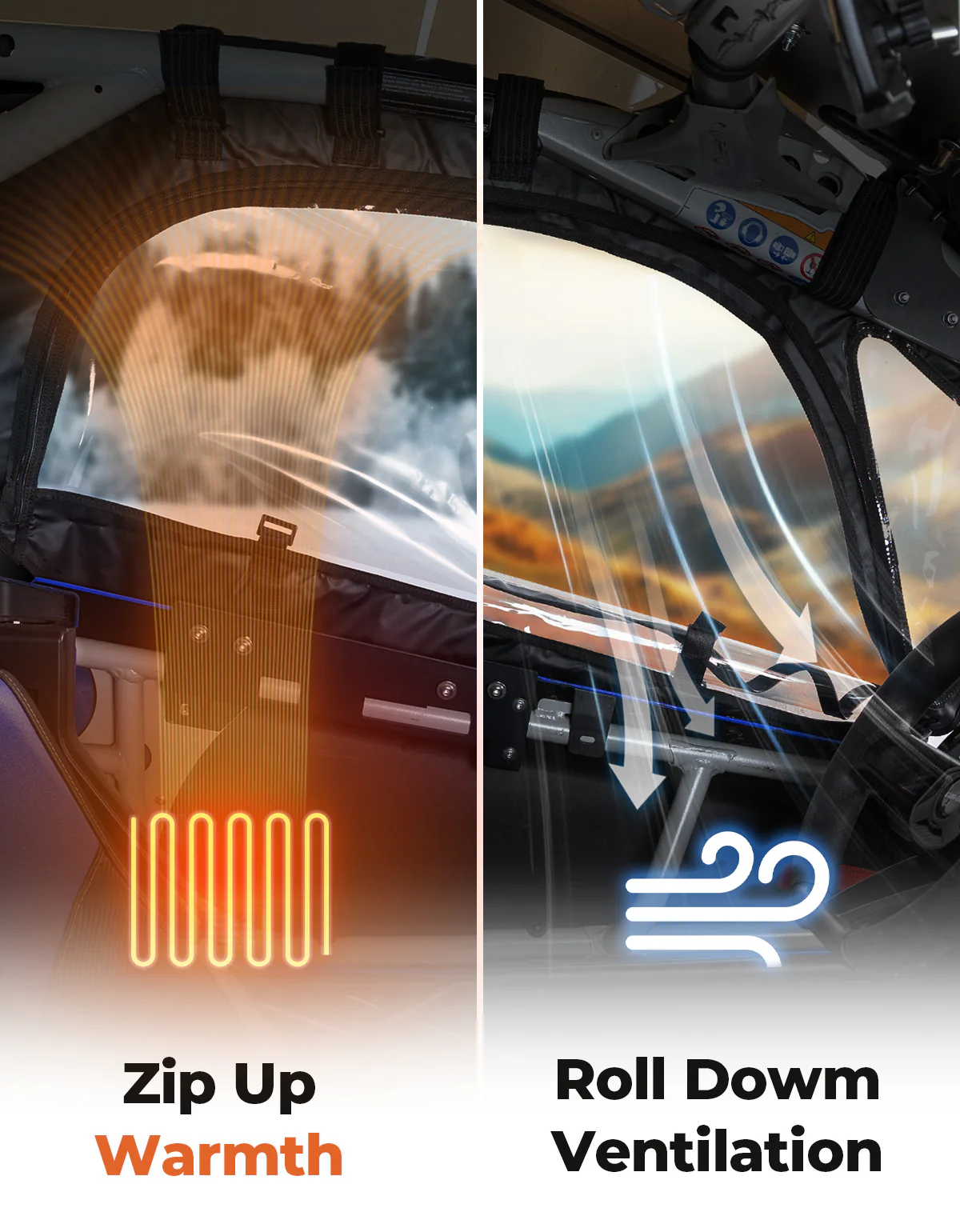 Upgraded Soft Cab Enclosure Upper Doors for Can-Am Maverick X3 - Image 6