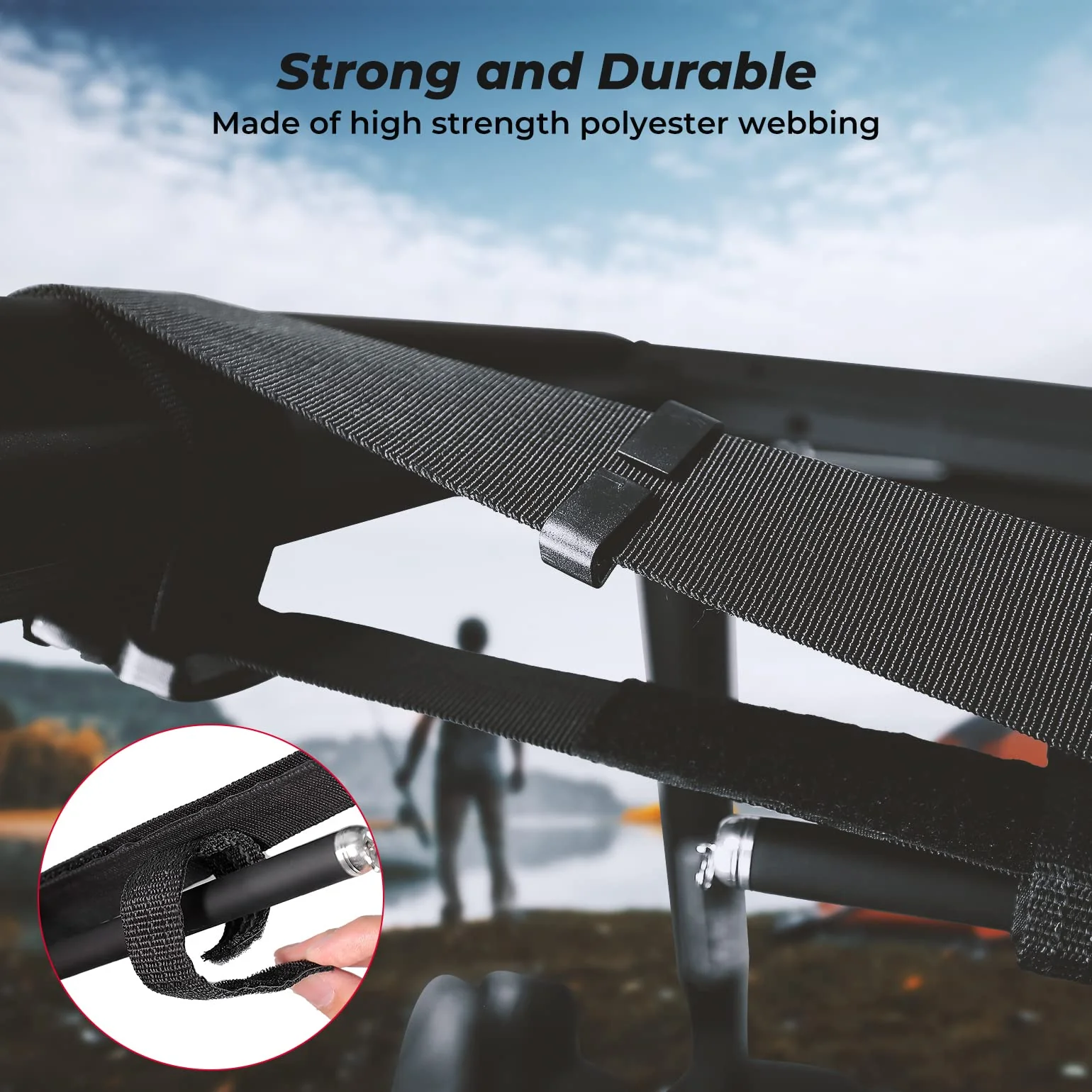 UTV Fishing Rod Holder Adjustable Length 47"-60" for Can-Am, Polaris - Image 7