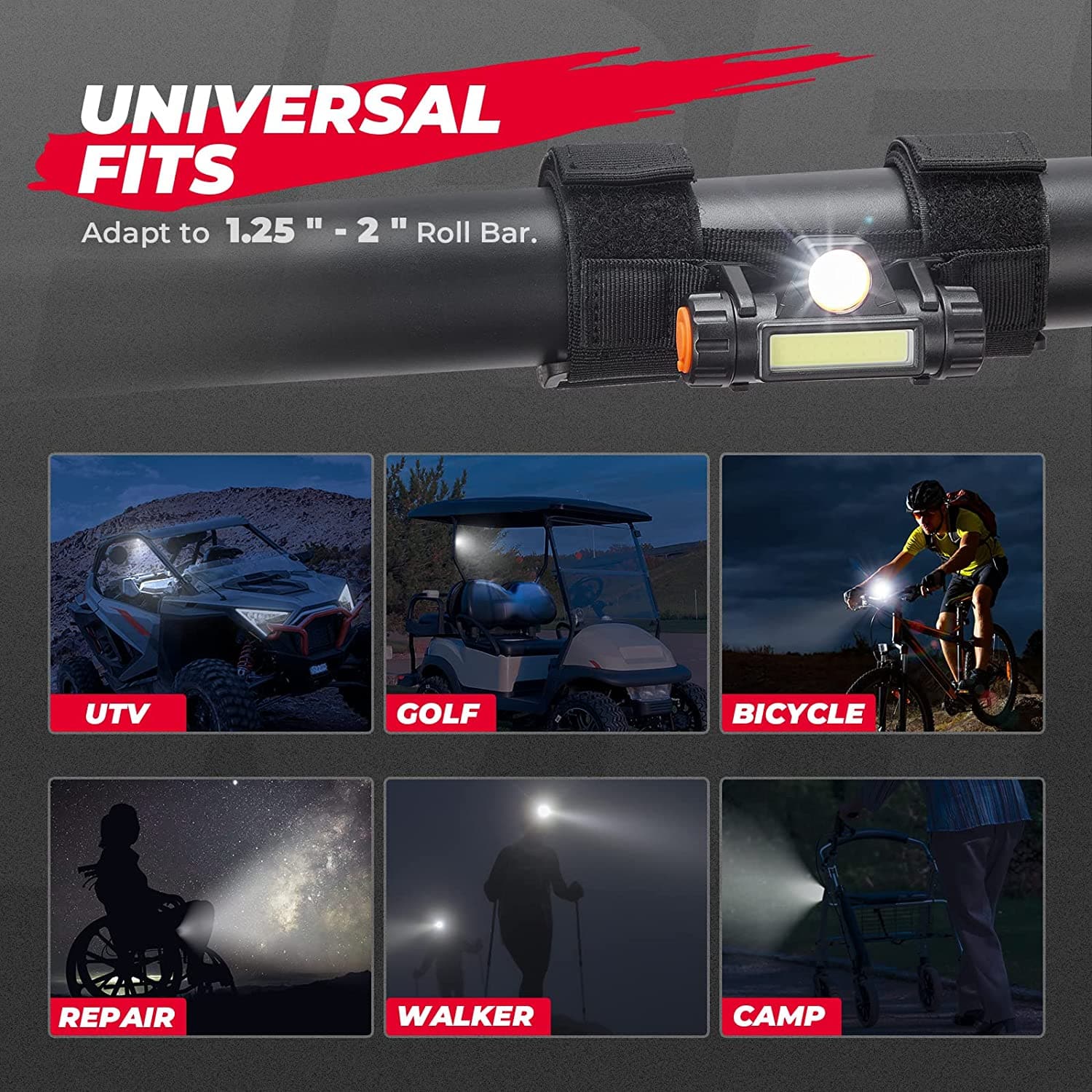 Dome Interior Lights for 1.75''-2'' roll bar - Image 7