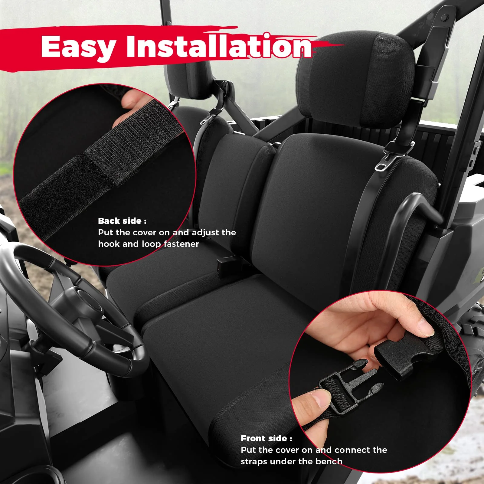 UTV Seat Cover for Can Am Defender - Image 7