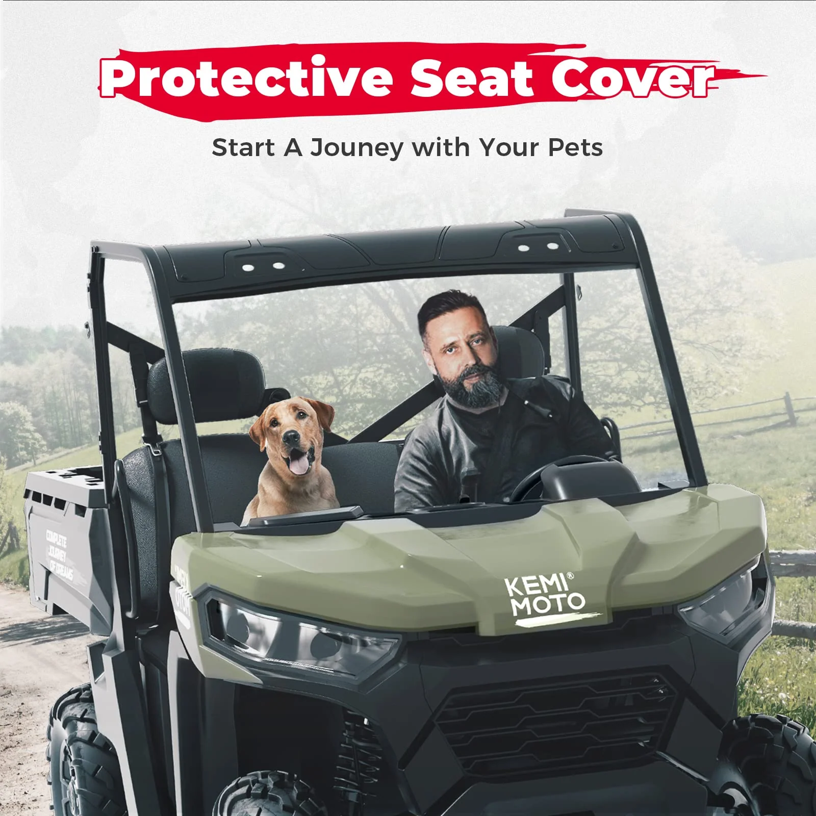 UTV Seat Cover for Can Am Defender - Image 8