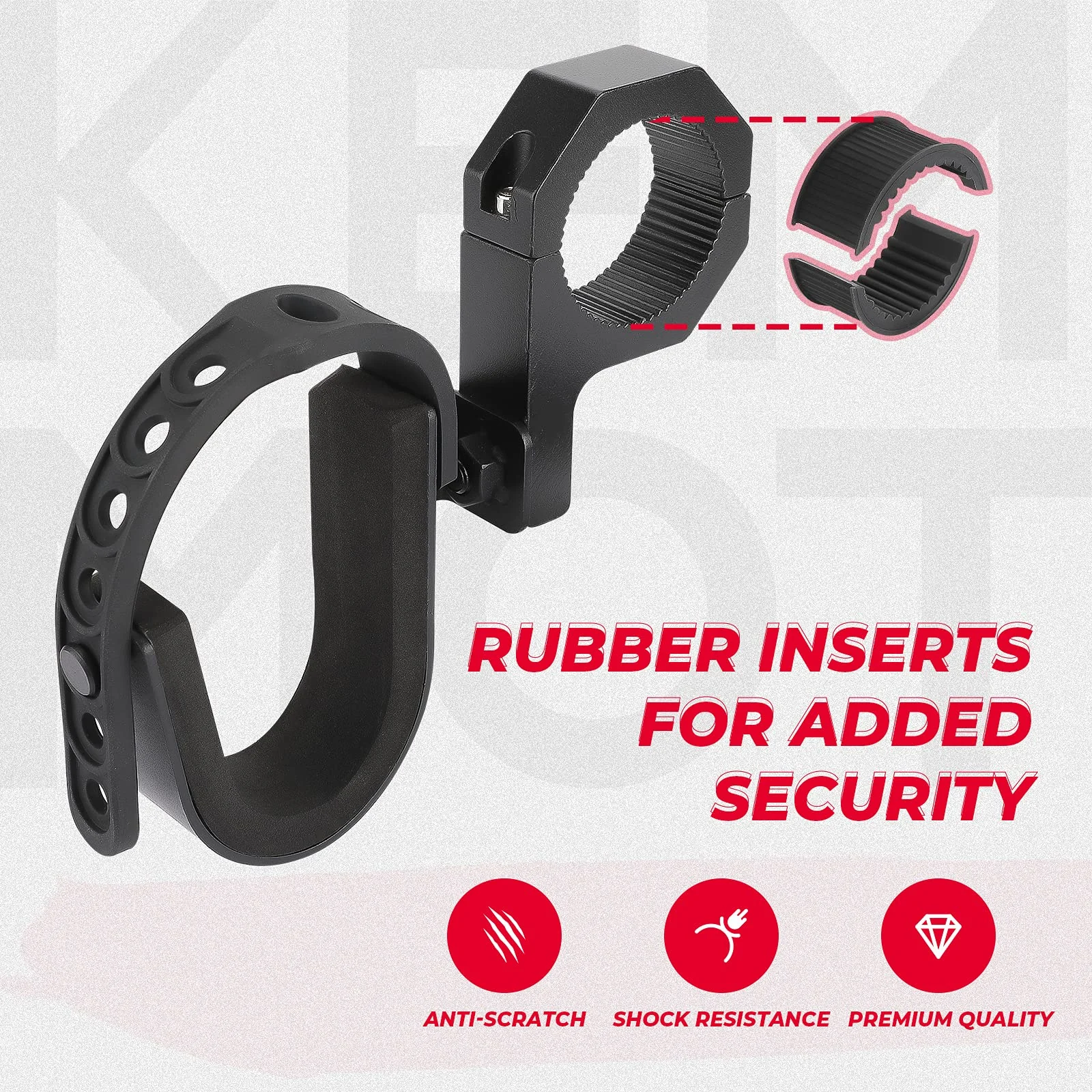 UTV Shotgun Holder for 1.75” 2” Roll Bars Ski Rack Bow Rack(2 pieces) - Image 4