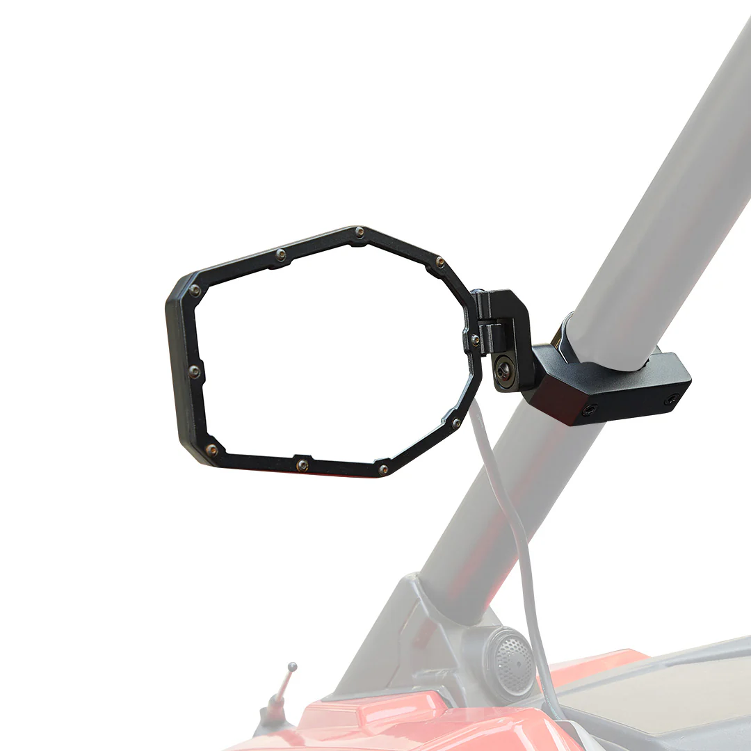 UTV Side Mirrors with LED Turn Signal Lights for 1.6"-2" Roll Bar - Image 9