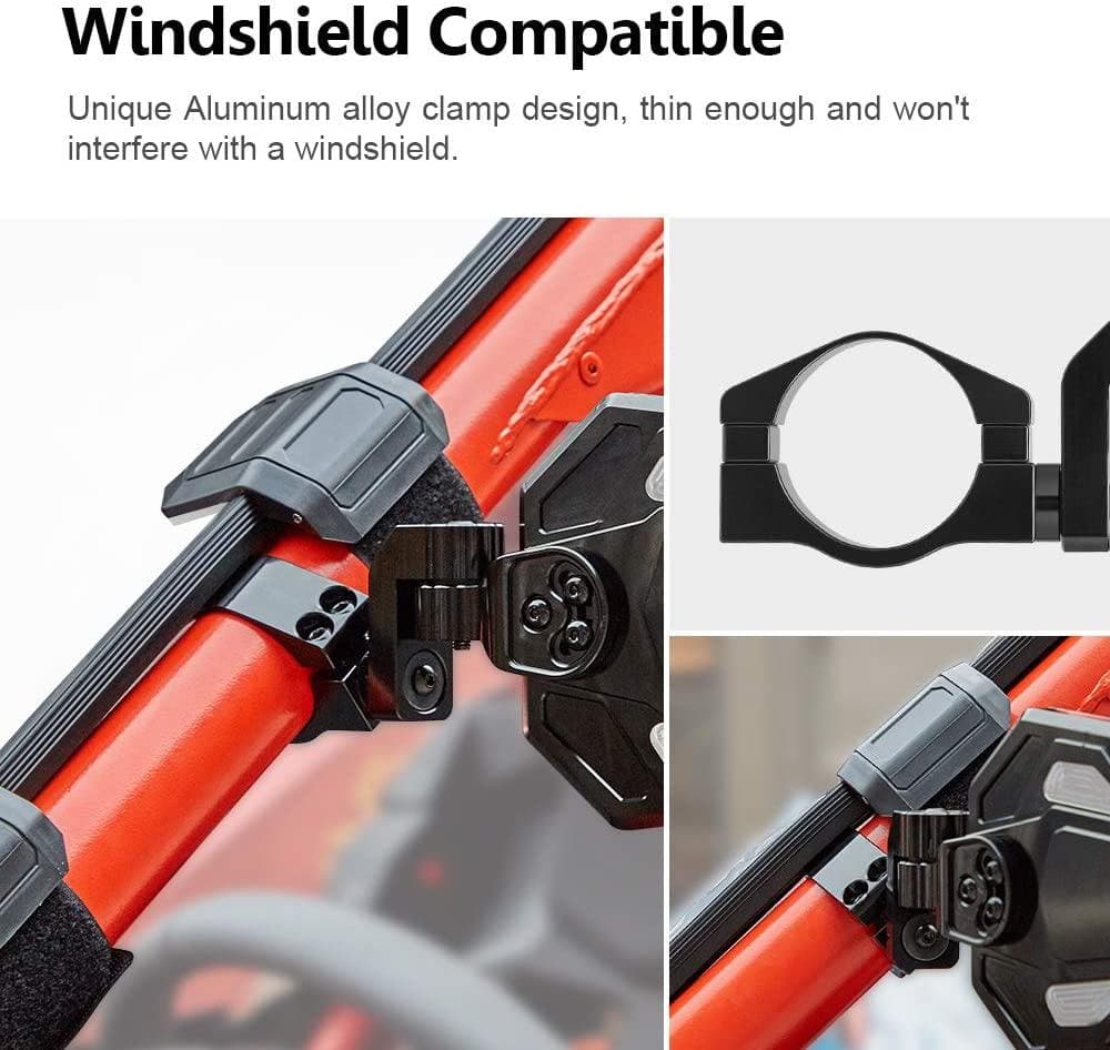 Rear View Side Mirror for 1.75"-2" roll bar - Image 3