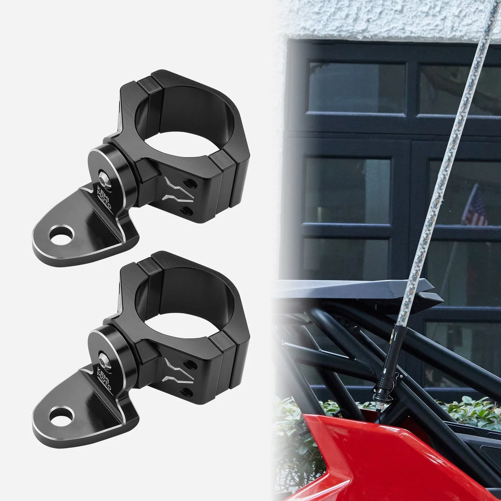 UTV Flag Mount /Whip Light Mount for 1.75 to 2 inch Roll Bar - Image 8