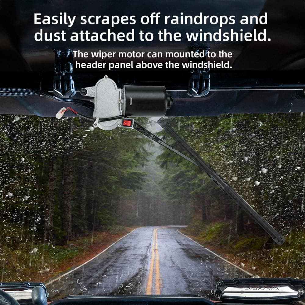 12V Electric Windshield Wiper Kit 16" for Most Vehicles - Image 5