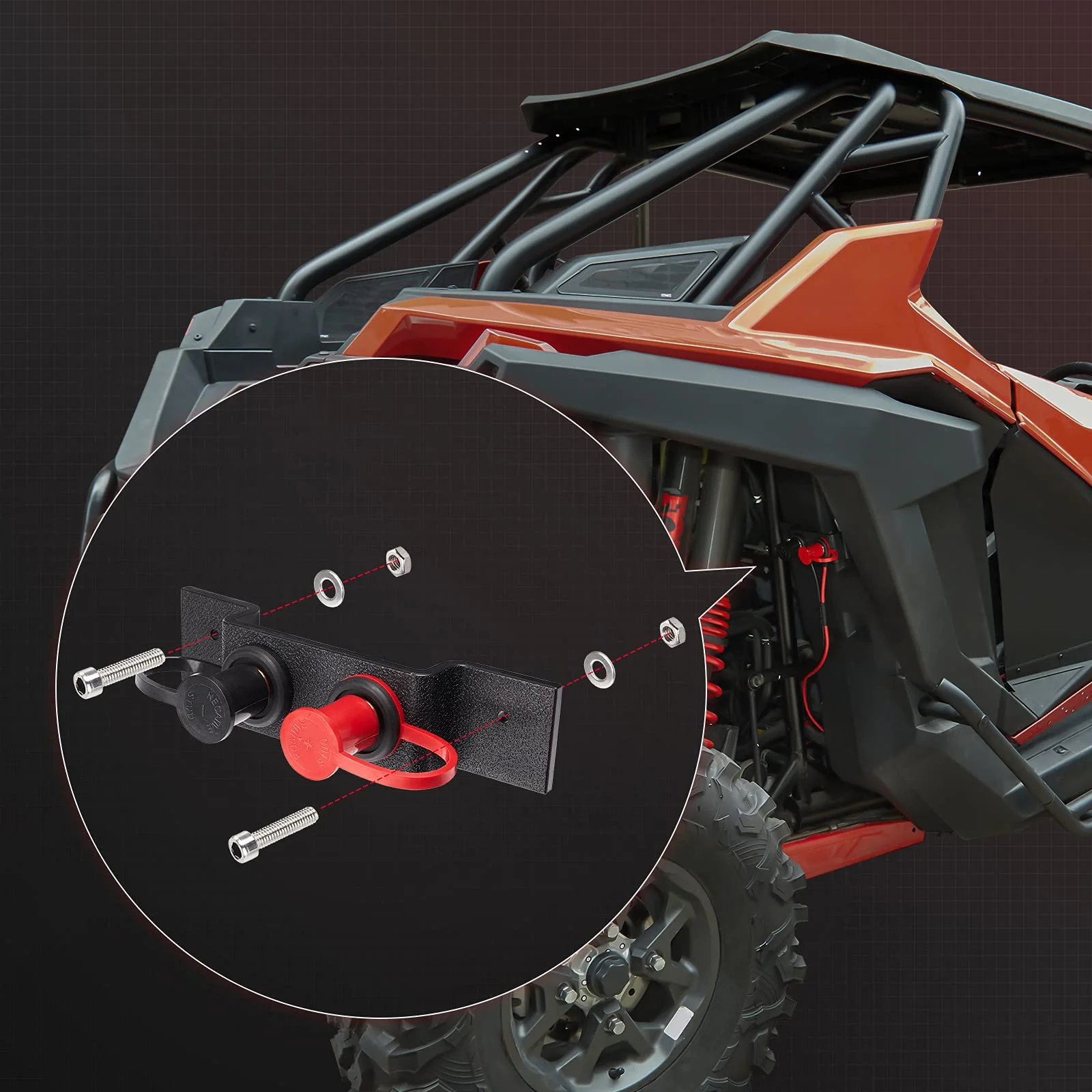 Battery Jump Post Starter Terminal Relocation Kit for Can-Am, Polaris, Boat - Image 8